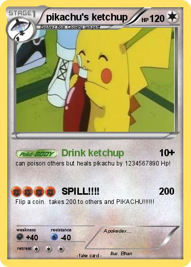Pokemon pikachu's ketchup