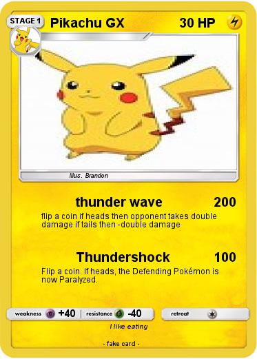 Pokemon Pikachu GX