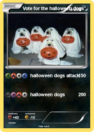 Pokemon Vote for the halloween dogs