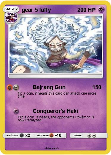 Pokemon gear 5 luffy