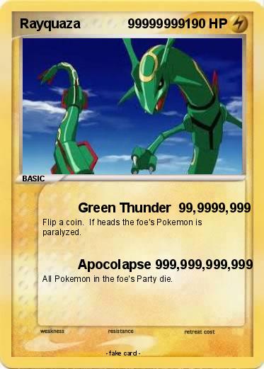 Pokemon Rayquaza             99999999