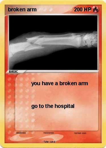 Pokemon broken arm