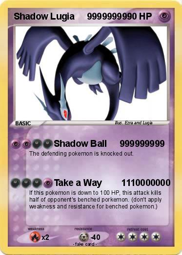 Pokemon Shadow Lugia     999999999
