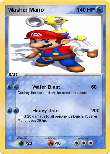 Pokemon Washer Mario