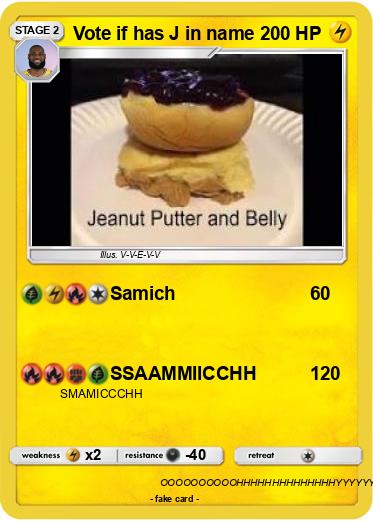 Pokemon Vote if has J in name