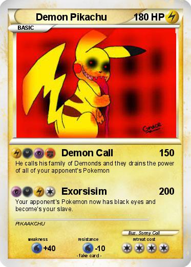 Pokemon Demon Pikachu