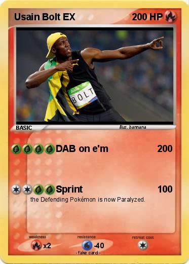 Pokemon Usain Bolt EX