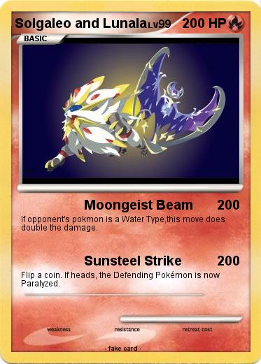 Pokemon Solgaleo and Lunala