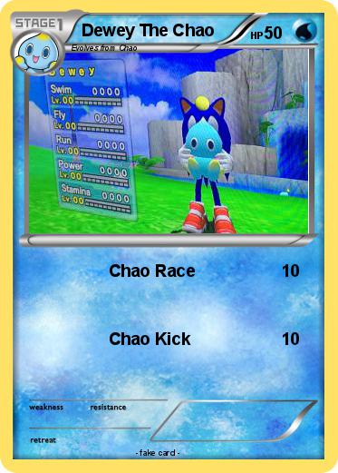 Pokemon Dewey The Chao