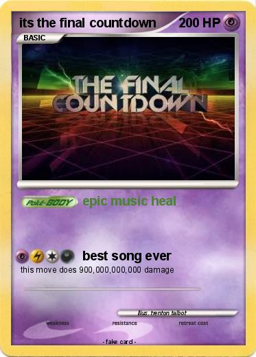 Pokemon its the final countdown