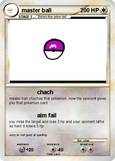 Pokemon master ball