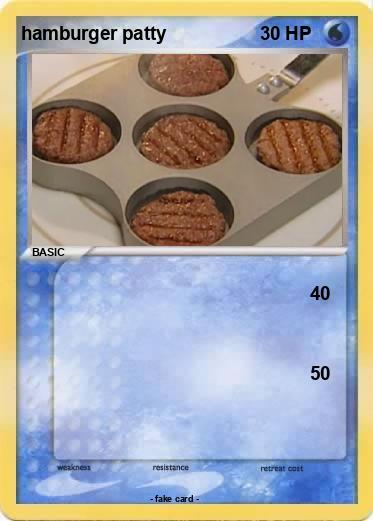 Pokemon hamburger patty