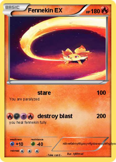 Pokemon Fennekin EX