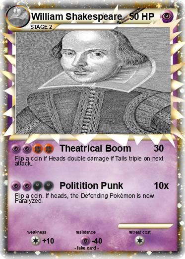 Pokemon William Shakespeare