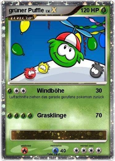 Pokemon grüner Puffle
