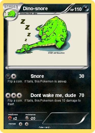 Pokemon Dino-snore