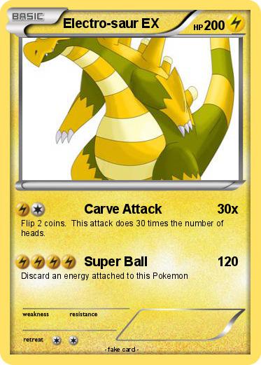 Pokemon Electro-saur EX