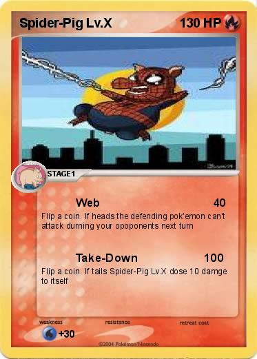 Pokemon Spider-Pig Lv.X