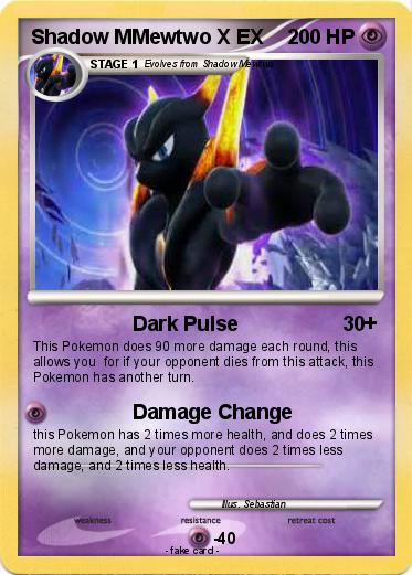 Pokemon Shadow MMewtwo X EX