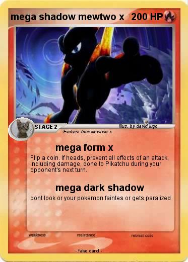 Pokemon mega shadow mewtwo x