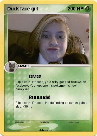 Pokemon Duck face girl