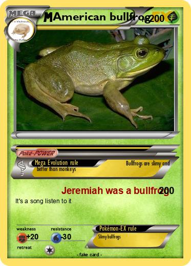Pokemon American bullfrog