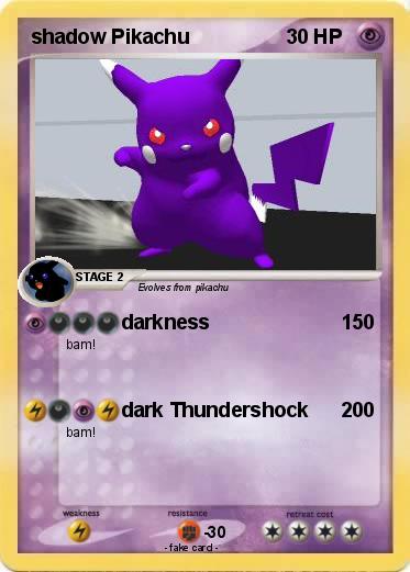 Pokemon shadow Pikachu