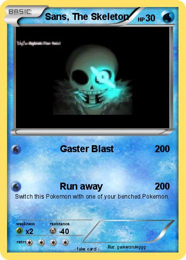 Pokemon Sans, The Skeleton