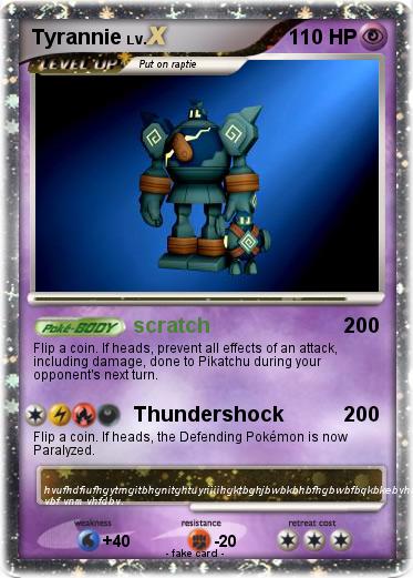 Pokemon Tyrannie