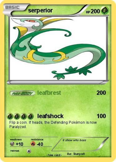 Pokemon serperior