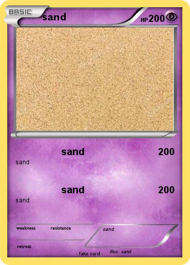 Pokemon sand