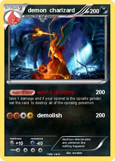 Pokemon demon  charizard