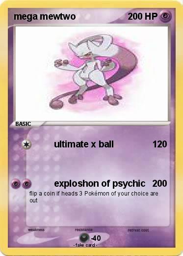 Pokemon mega mewtwo