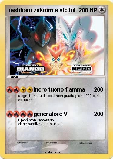 Pokemon reshiram zekrom e victini