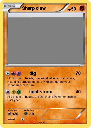 Pokemon Sharp claw