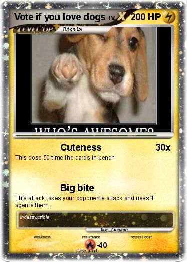 Pokemon Vote if you love dogs