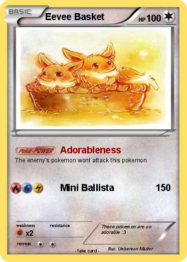 Pokemon Eevee Basket