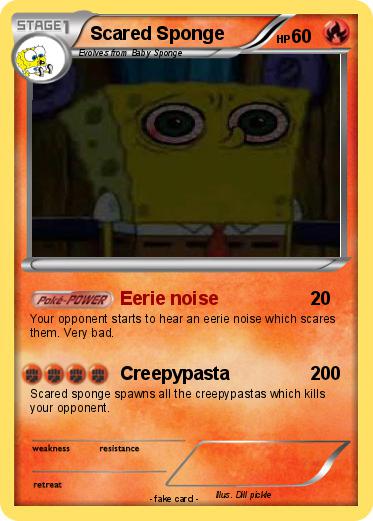 Pokemon Scared Sponge