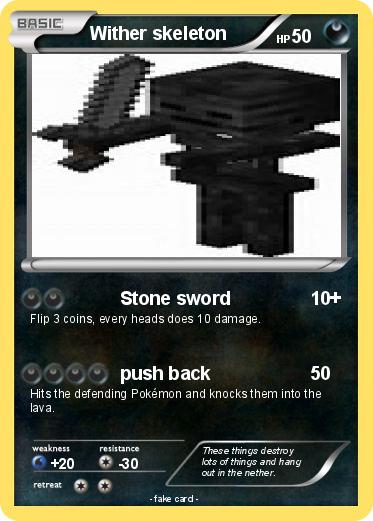 Pokemon Wither skeleton