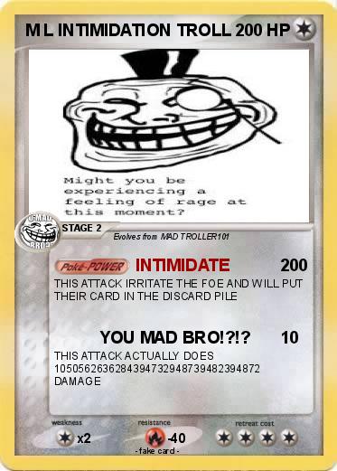 Pokemon M L INTIMIDATION TROLL