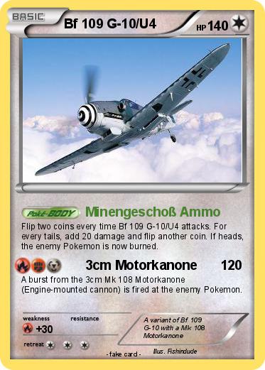 Pokemon Bf 109 G-10/U4