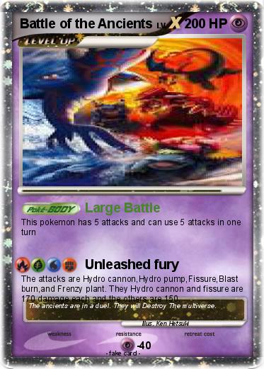 Pokemon Battle of the Ancients