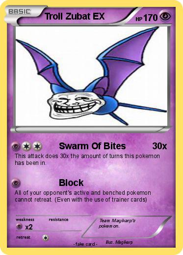 Pokemon Troll Zubat EX