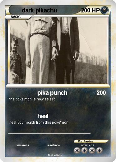Pokemon dark pikachu