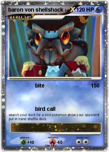 Pokemon baron von shellshock