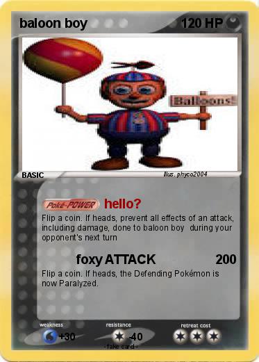 Pokemon baloon boy