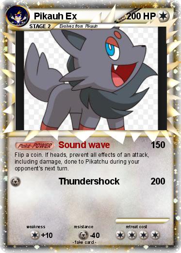 Pokemon Pikauh Ex