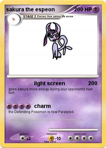Pokemon sakura the espeon
