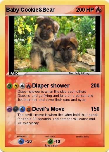 Pokemon Baby Cookie&Bear