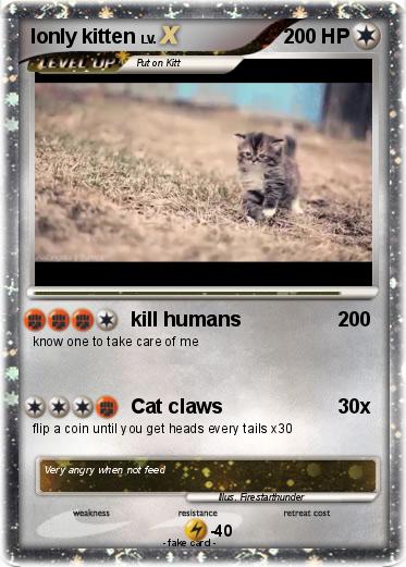 Pokemon lonly kitten